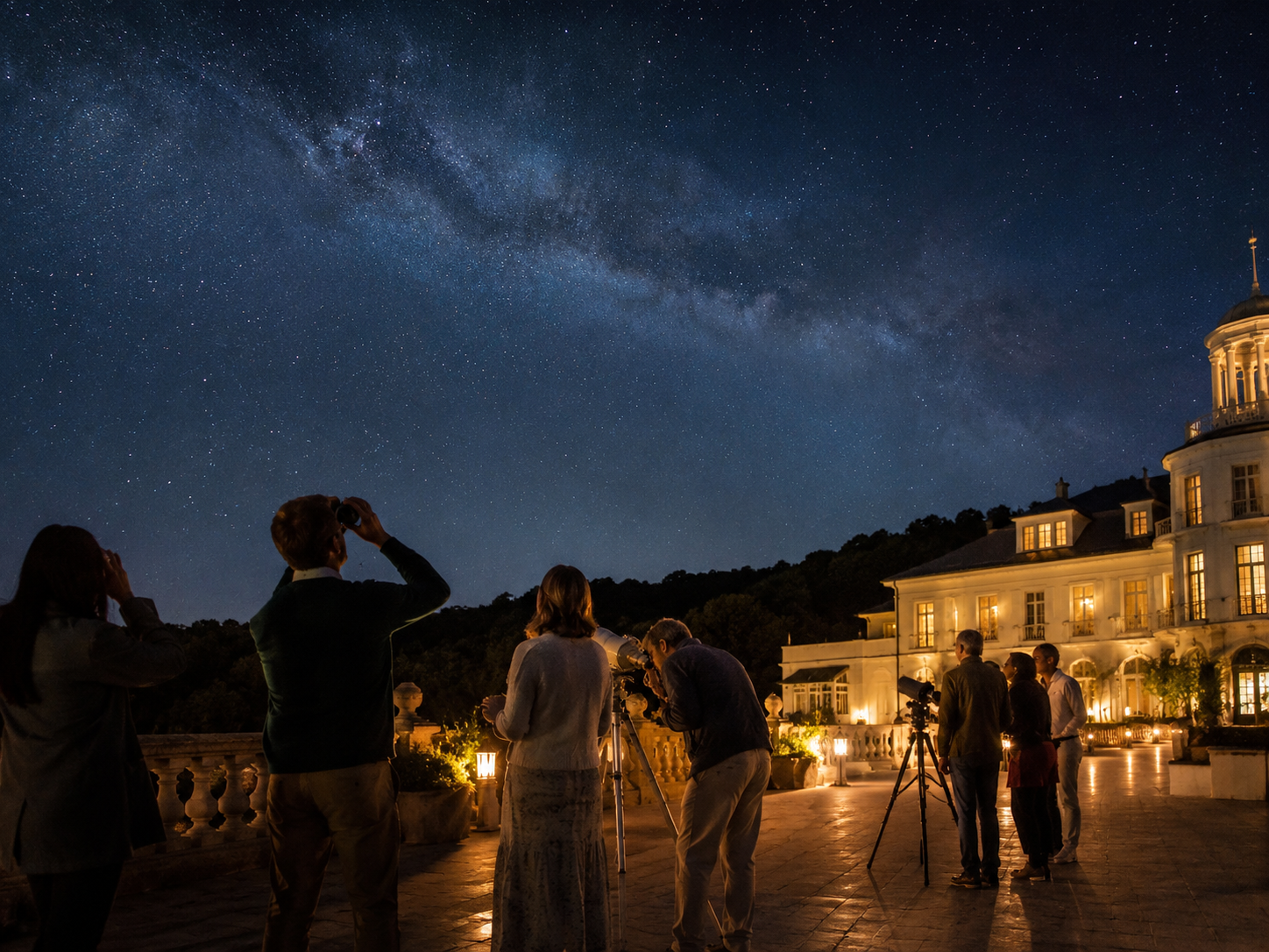 The Starsmith presenting an astronomy show at an event